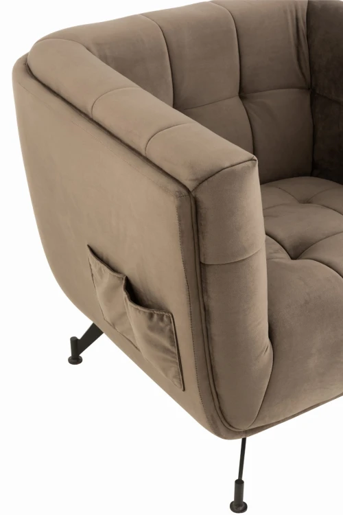 nowoczesny fotel lounge cozy dark grey j-line