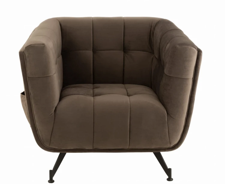 nowoczesny fotel lounge cozy dark grey j-line