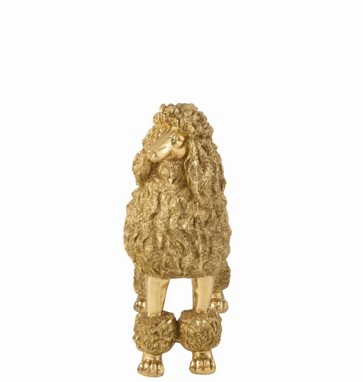 pudel stojąca figura w stylu glamour j-line