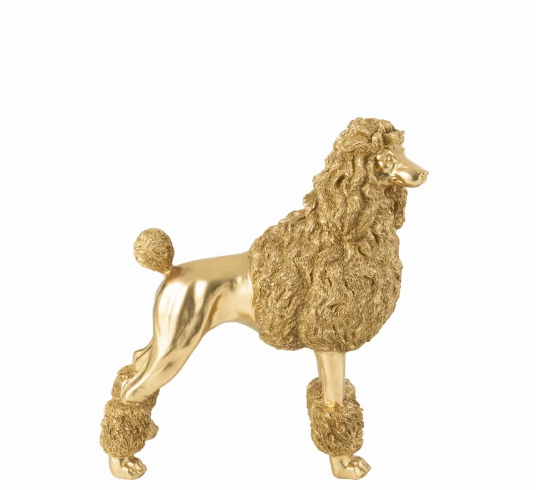 pudel stojąca figura w stylu glamour j-line