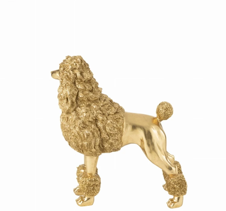 pudel stojąca figura w stylu glamour j-line