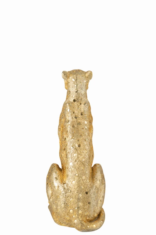 lampart figura dekoracyjna złota duża j-line4.jpg