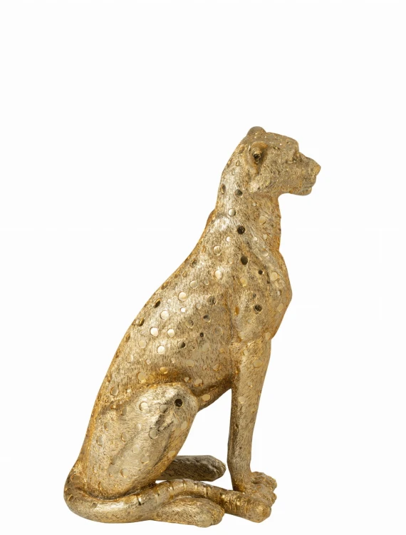 lampart figura dekoracyjna złota duża j-line3.jpg