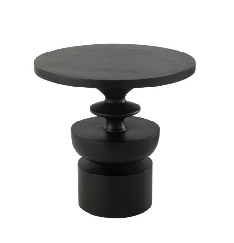 stolik goa mango wood black j-line