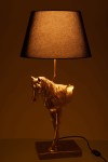 lampa stołowa koń z czarnym kloszem j-line