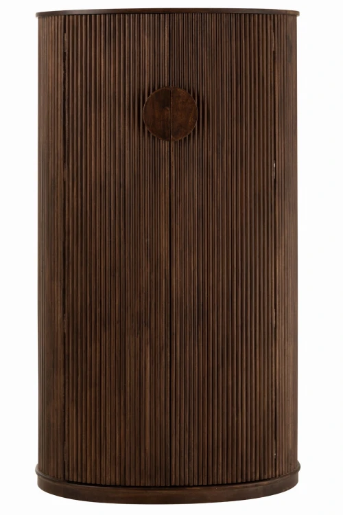 szafka barowa reyi z drewna mango dark brown j-line