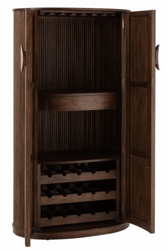szafka barowa reyi z drewna mango dark brown j-line