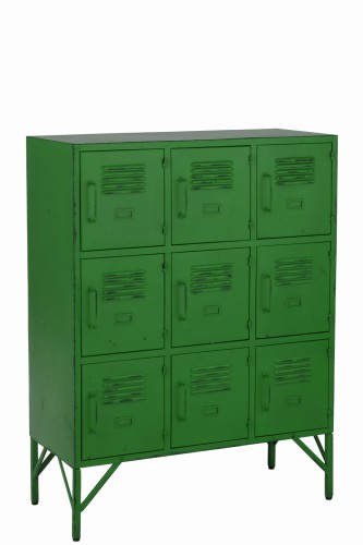 szafka komoda metalowa storage vintage green j-line