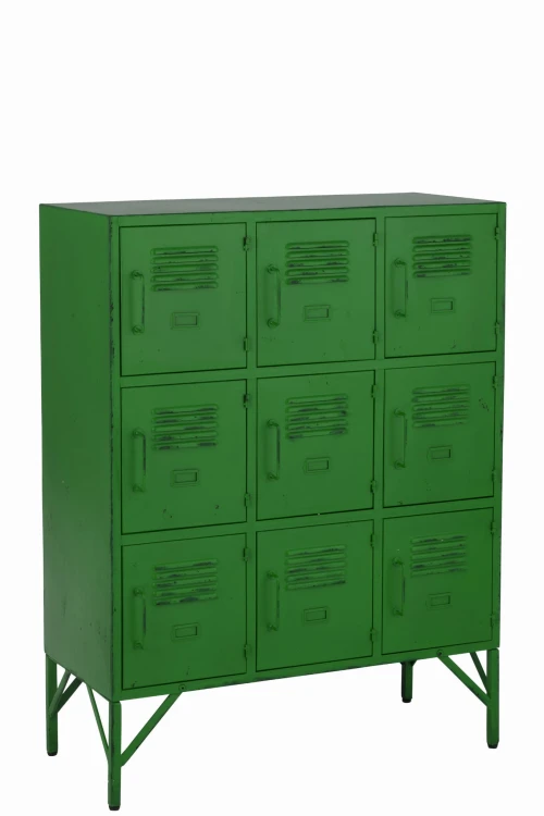szafka komoda metalowa storage vintage green j-line