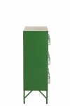 szafka komoda metalowa storage vintage green j-line