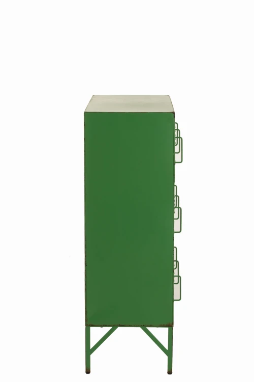 szafka komoda metalowa storage vintage green j-line