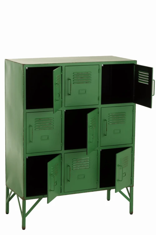 szafka komoda metalowa storage vintage green j-line