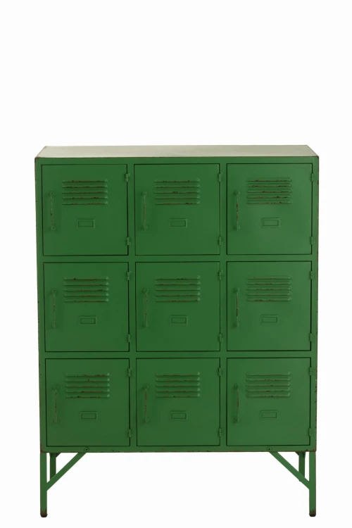 szafka komoda metalowa storage vintage green j-line