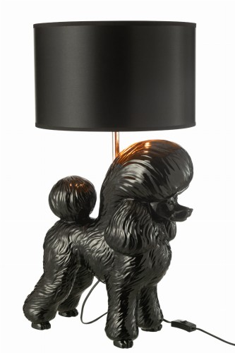 lampa stołowa pudel black j-line