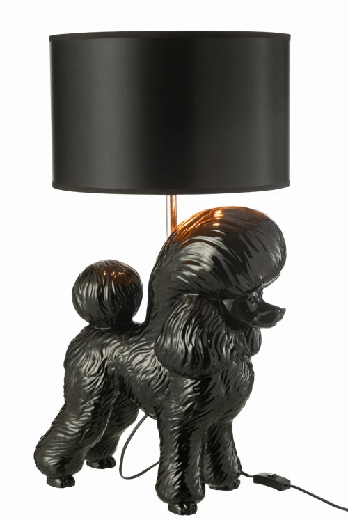 lampa stołowa pudel black j-line