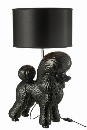 lampa stołowa pudel black j-line