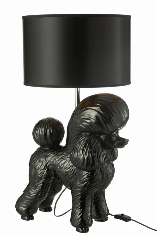 lampa stołowa pudel black j-line
