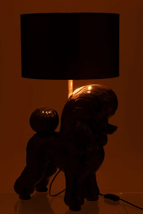 lampa stołowa pudel black j-line