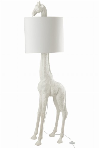 lampa podłogowa żyrafa biała j-line