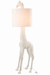 lampa podłogowa żyrafa biała j-line