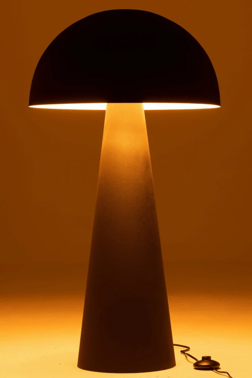 lampa podłogowa mushroom metal black j-line