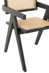 krzesło grid jesion rattan black j-line
