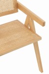 krzesło drewniane z plecionką wiedeńską grid jesion rattan natural j-line