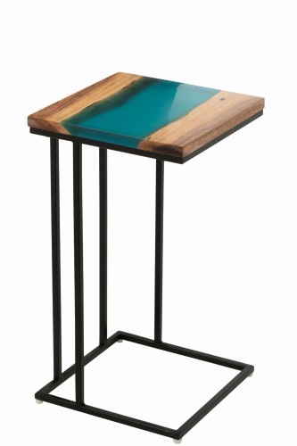 stolik boczny przy kanapach drewno Acacia blue j-line.jpg