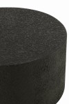 stolik kawowy z drewna cylinder czarny j-line