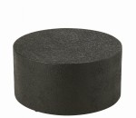 stolik kawowy z drewna cylinder czarny j-line