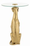 stolik pomocniczy art deco pies dog gold j-line