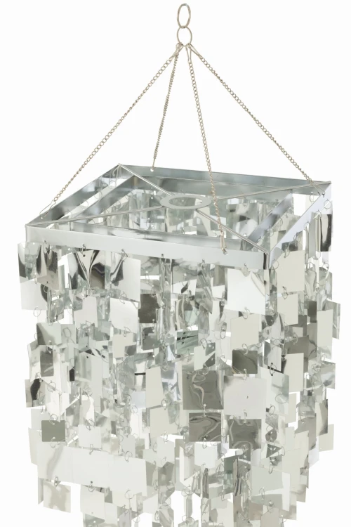 klosz lampy srebrny typu glamour mały j-line