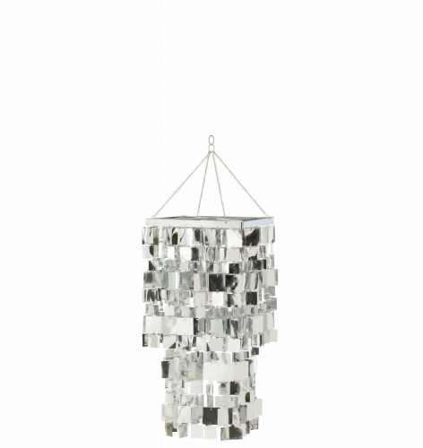 klosz lampy srebrny typu glamour mały j-line