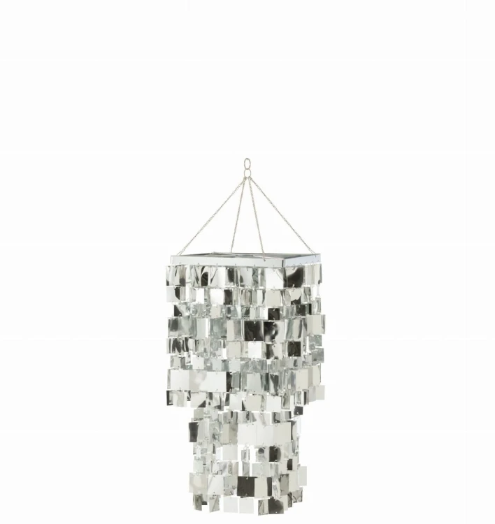 klosz lampy srebrny typu glamour mały j-line