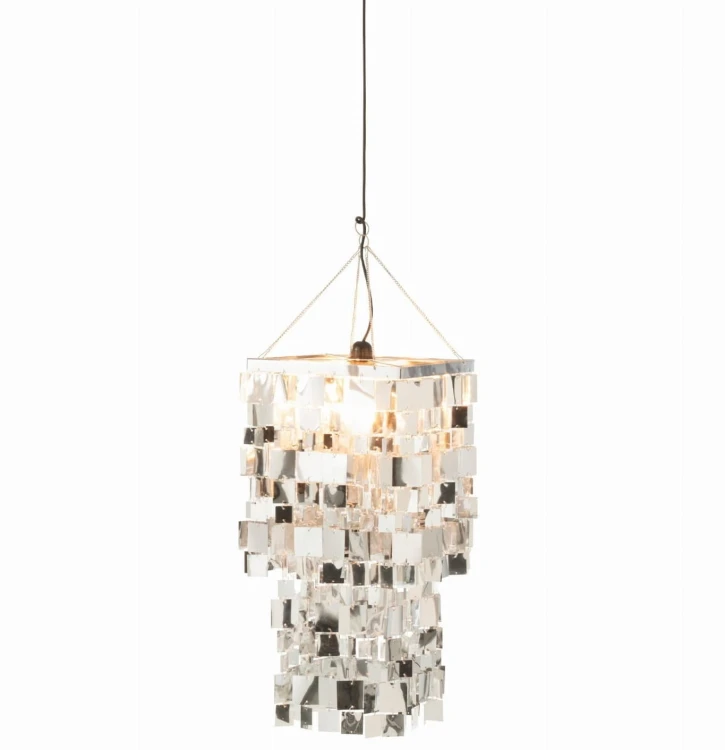 klosz lampy srebrny typu glamour mały j-line