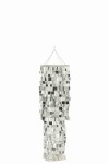 klosz lampy glamour srebrna średnia j-line