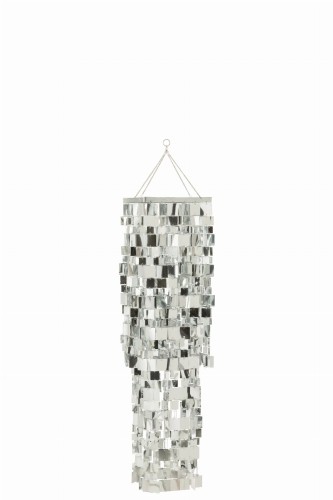 klosz lampy glamour srebrna średnia j-line
