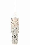 klosz lampy glamour srebrna średnia j-line