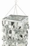 klosz lampy glamour srebrna średnia j-line