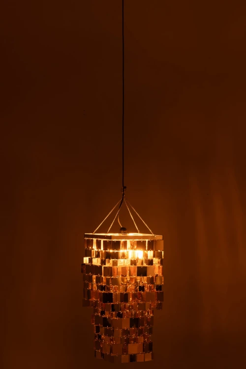 klosz lampy glamour złoty j-line
