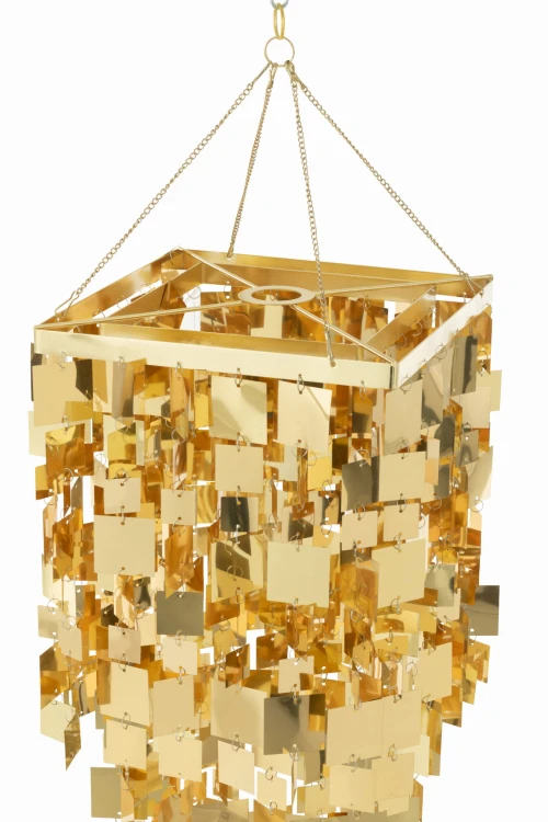 klosz lampy glamour złoty j-line