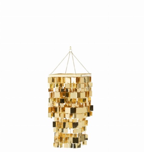 klosz lampy glamour złoty j-line