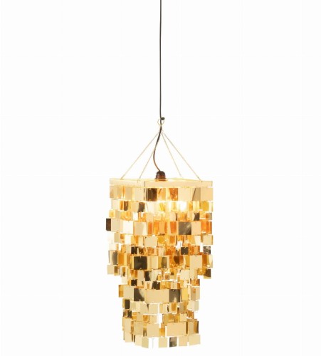 klosz lampy glamour złoty j-line