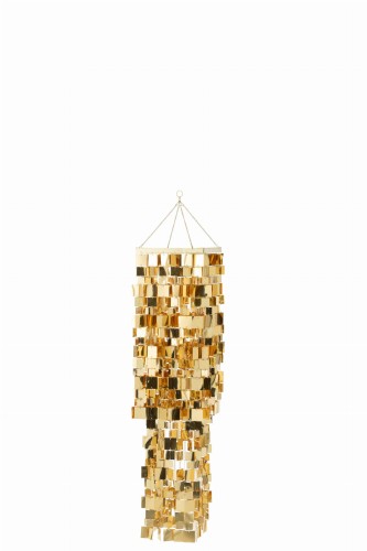 klosz lampy glamour złoty j-line