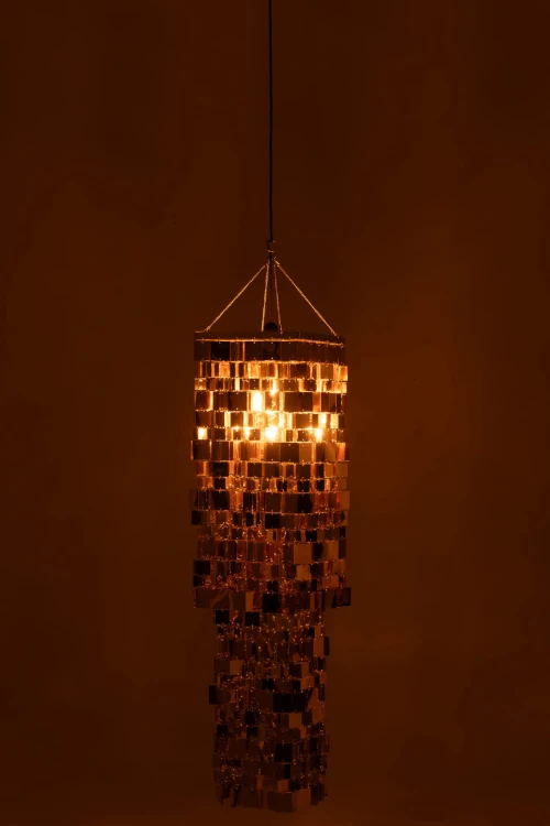 klosz lampy glamour złoty j-line