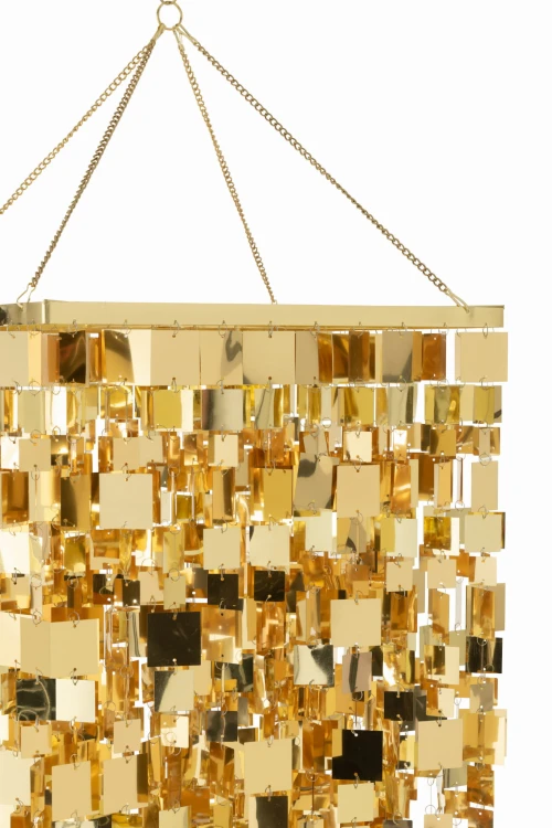 klosz lampy glamour złoty duży j-line