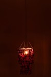 klosz lampy glamour czerwony mały j-line