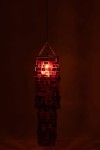 klosz lampy glamour czerwony średni j-line