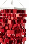 klosz lampy glamour czerwony średni j-line