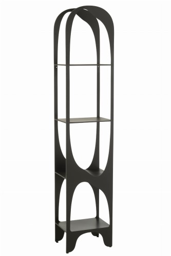 regał szafka loftowa minimalistyczna czarna metalowa j-line